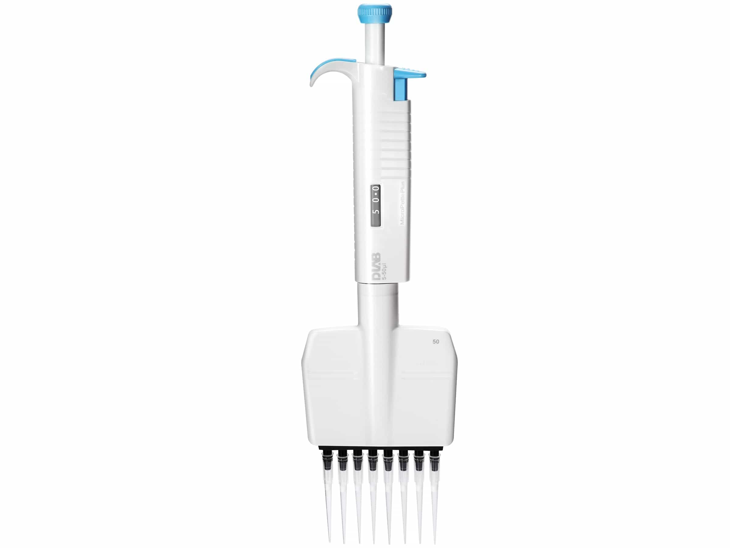 DLAB MICROPETTE PLUS 8 kanallı Ayarlanabilir Hacimli Pipet 5-50ul